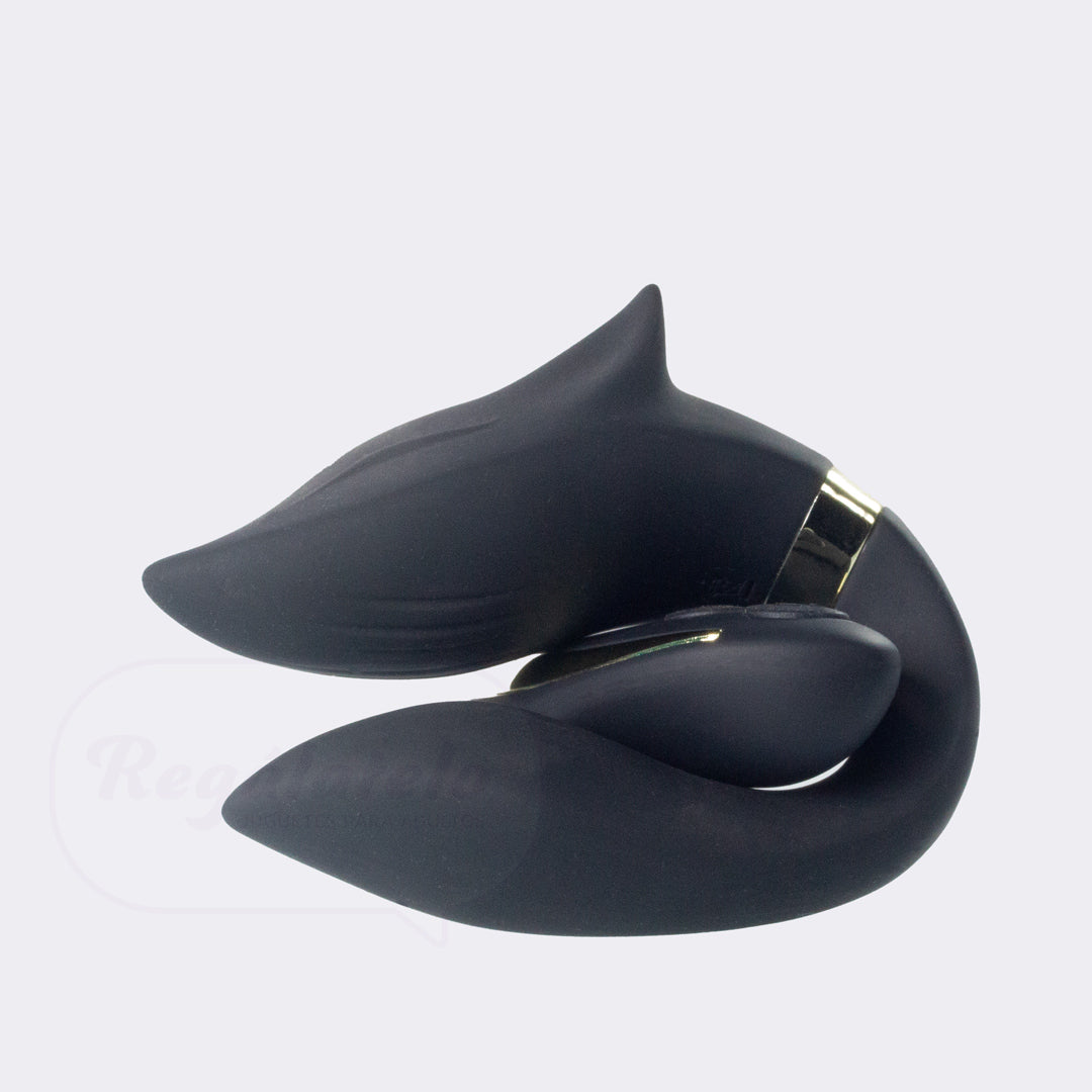 Black Foxy | Vibrador dual con control
