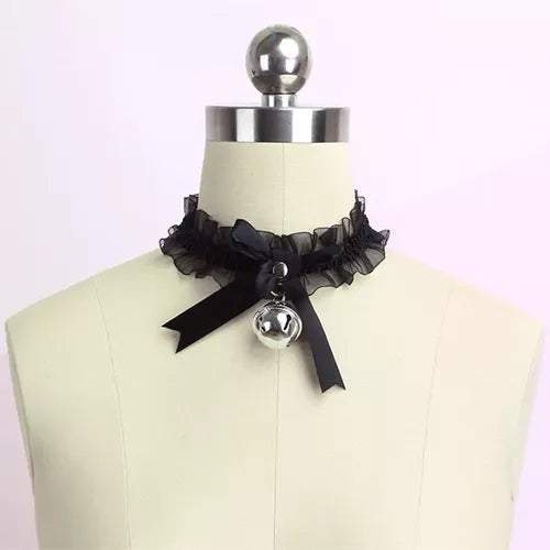 Choker Gargantilla de Encaje con Cascabel