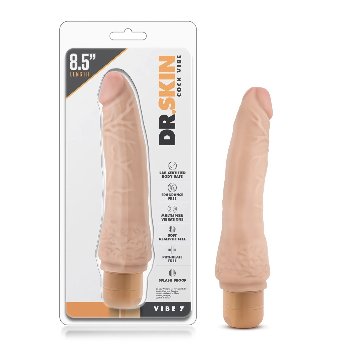 Dr Skin Dildo Vibrador | Realista 21.5 cm