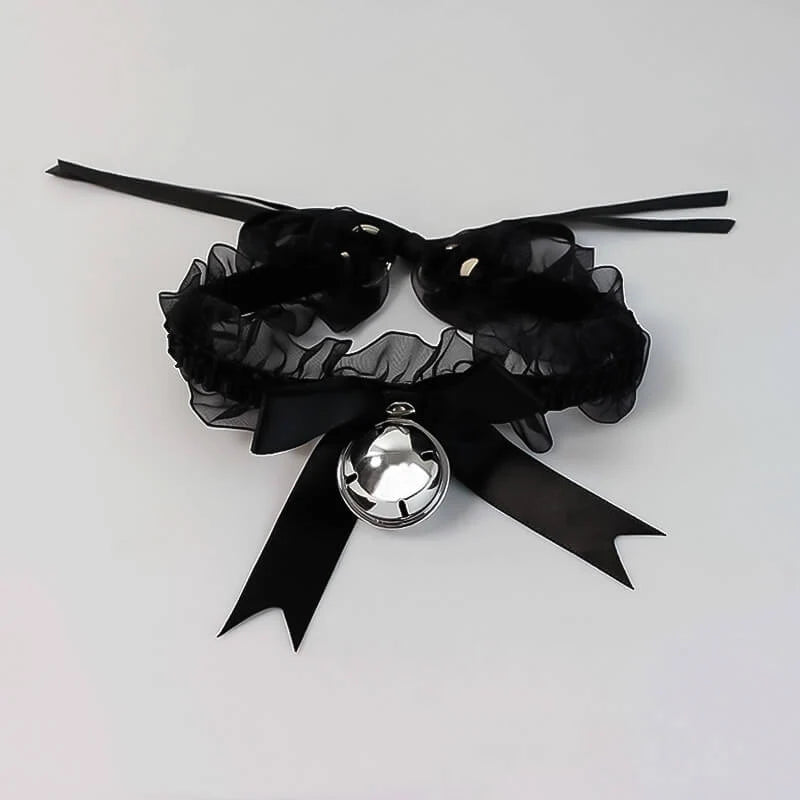 Choker Gargantilla de Encaje con Cascabel