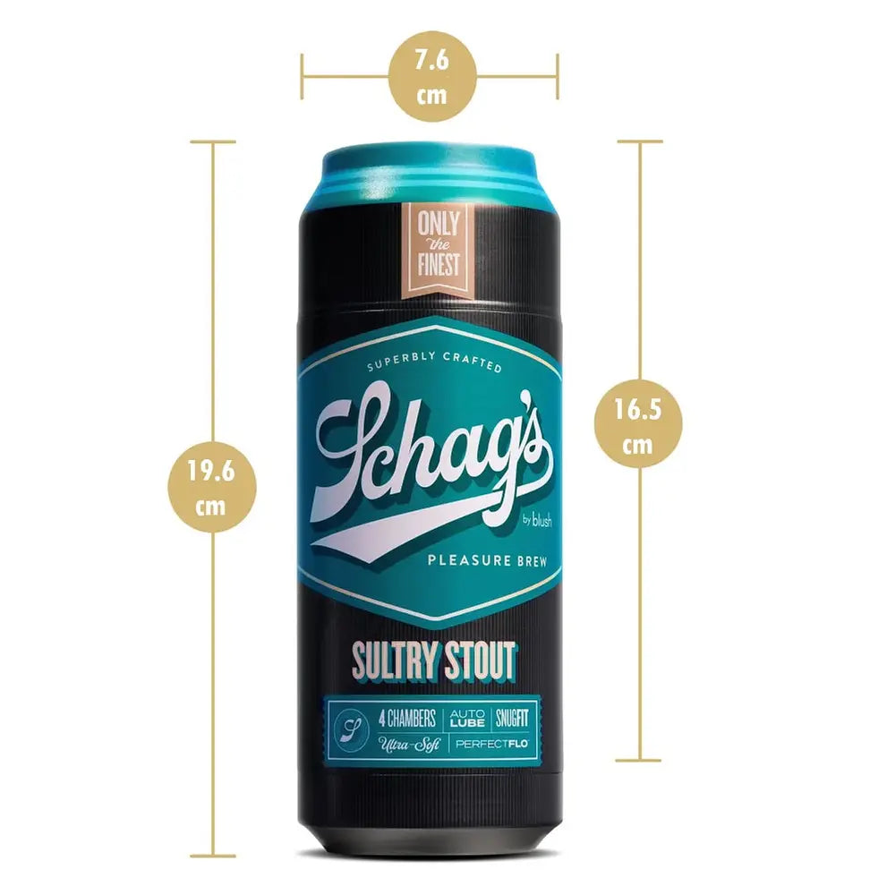 schag's Sultry Stout Lata masturbador con Autolubricación