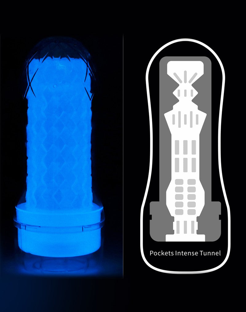 Masturbador masculino luminiscente Lumino