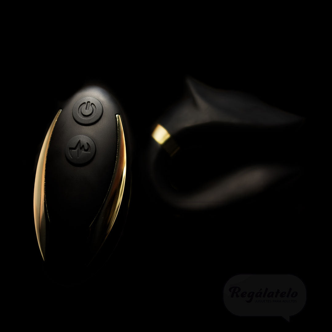 Black Foxy | Vibrador dual con control
