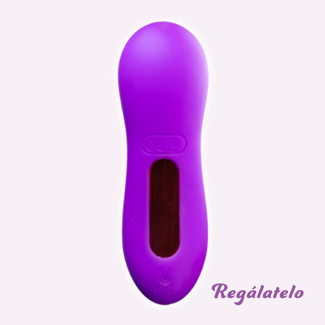 Succionador de clítoris Boki de silicona grado médico sumergible vista posterior diseño ergonómico