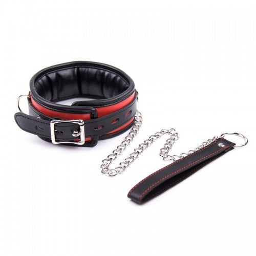 collar de cuero