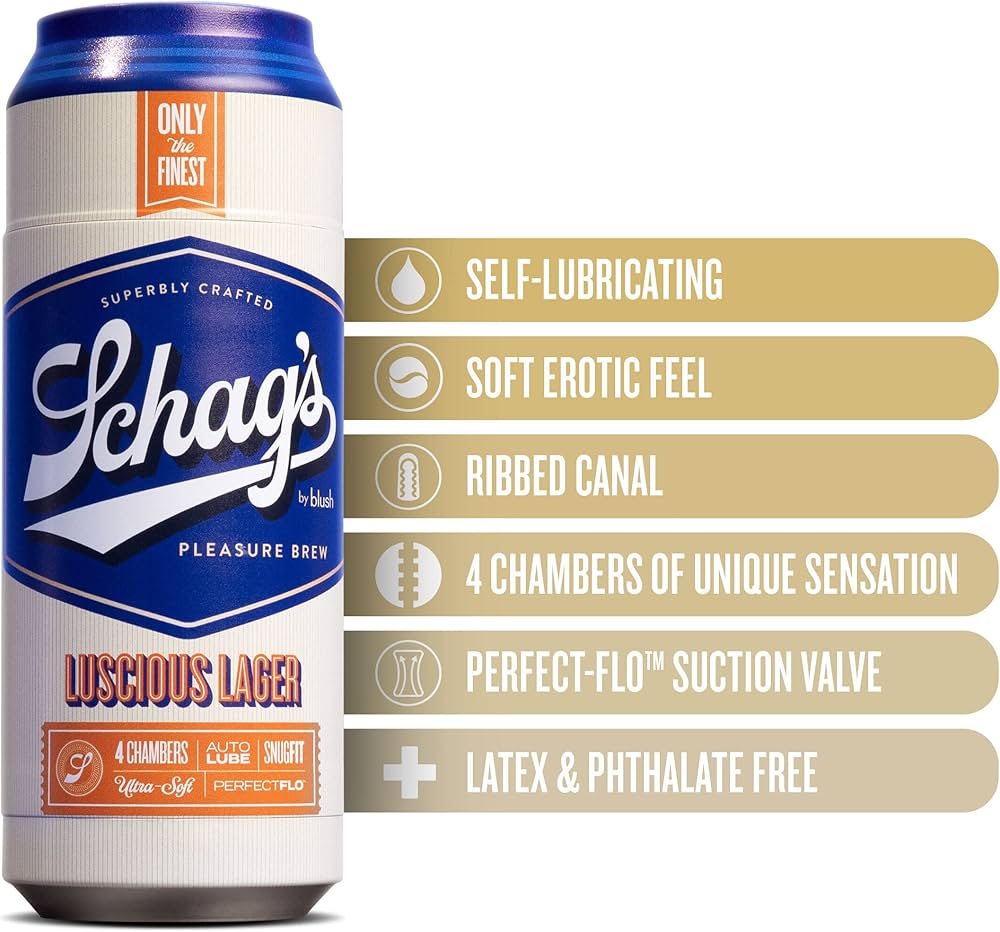 schag's Luscious Lager Lata masturbador con Autolubricación