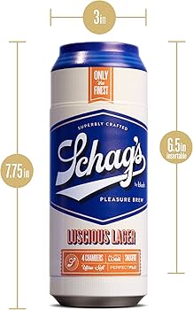 schag's Luscious Lager Lata masturbador con Autolubricación