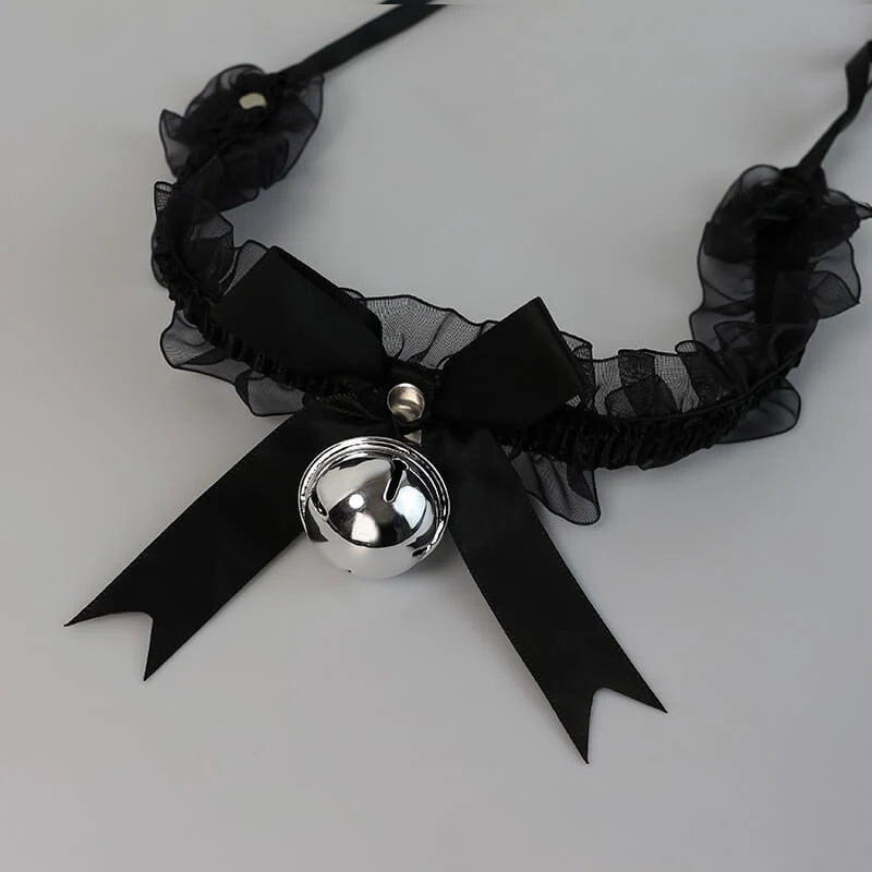Choker Gargantilla de Encaje con Cascabel