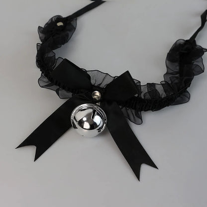 Choker Gargantilla de Encaje con Cascabel