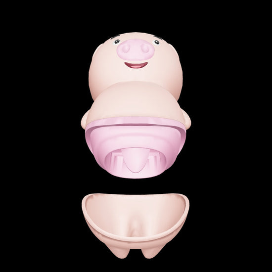 Sweet Pig masajeador lengua vibradora rosado regalatelo modelo 3D