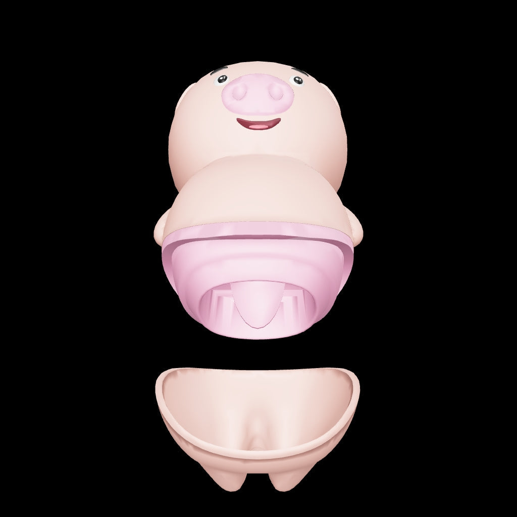 Sweet Pig masajeador lengua vibradora rosado regalatelo modelo 3D