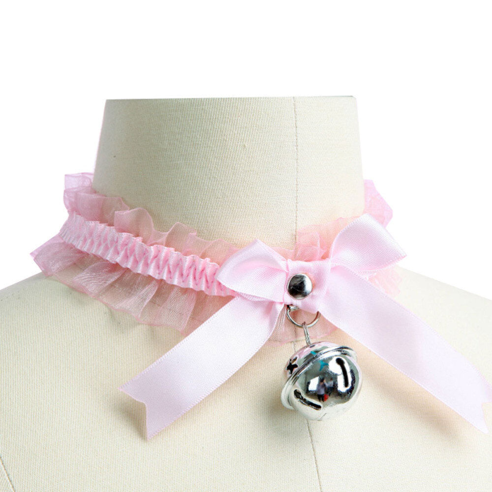 Choker Gargantilla de Encaje con Cascabel