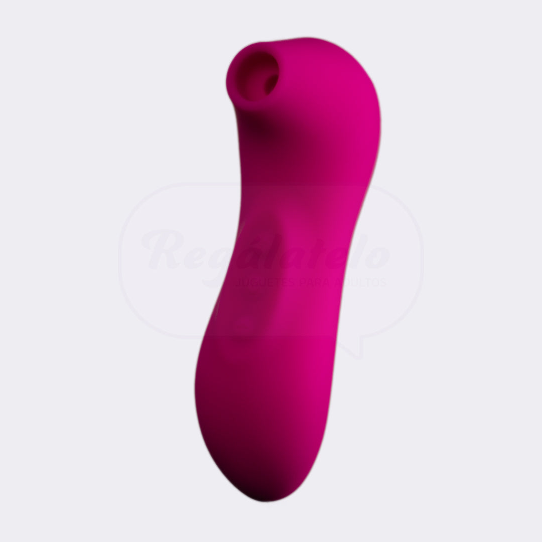 Succionador de clítoris Boki de silicona grado médico sumergible vista frontal variante rosada diseño ergonómico