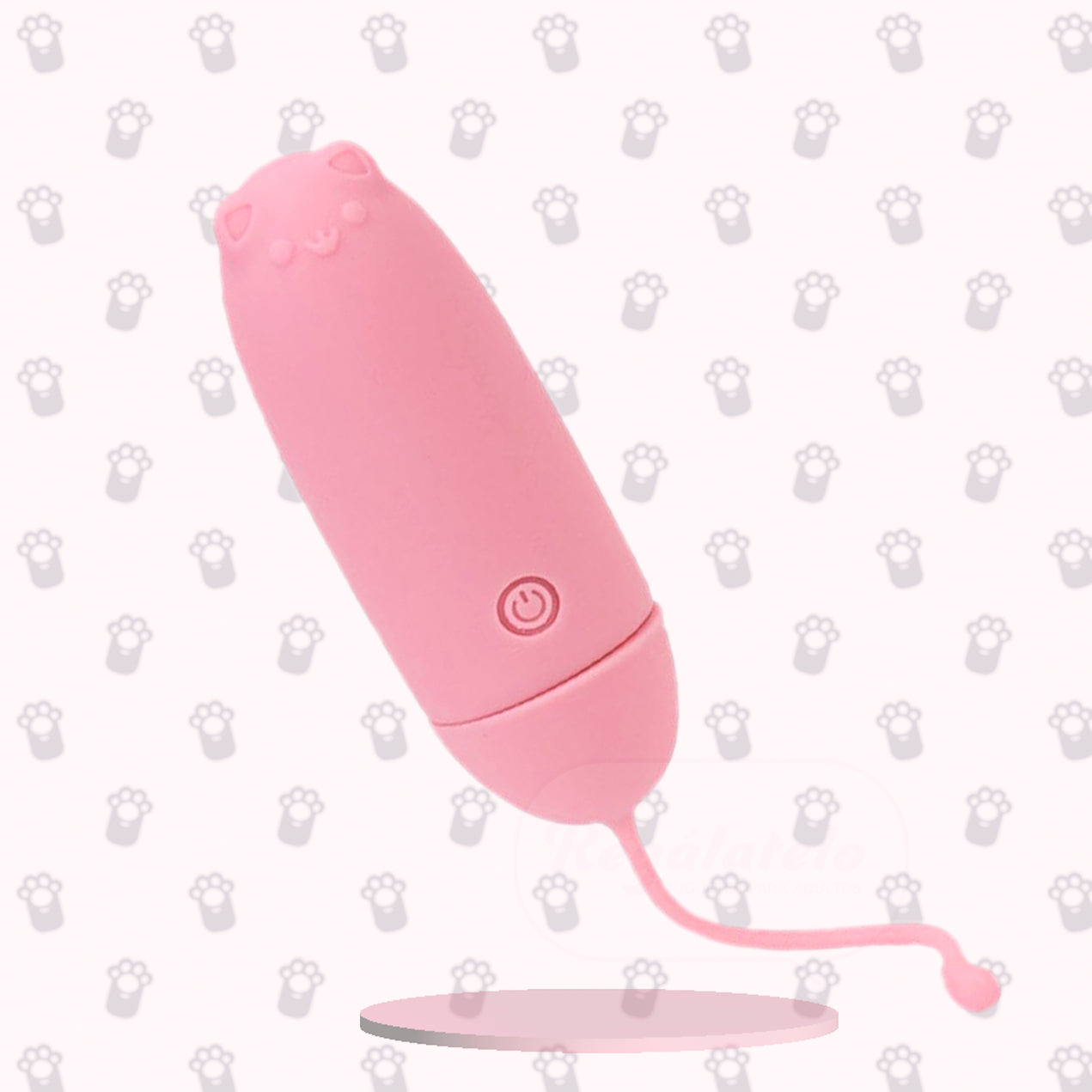 Bala vibradora insertable Sweet Cat de silicona con cola de seguridad vista portada